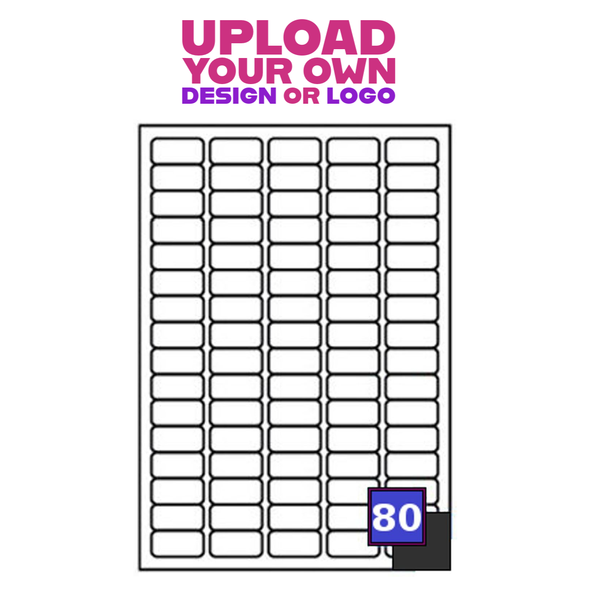Custom Print Labels - Rectangle Labels (35.6 x 16.9mm Matt) AD80