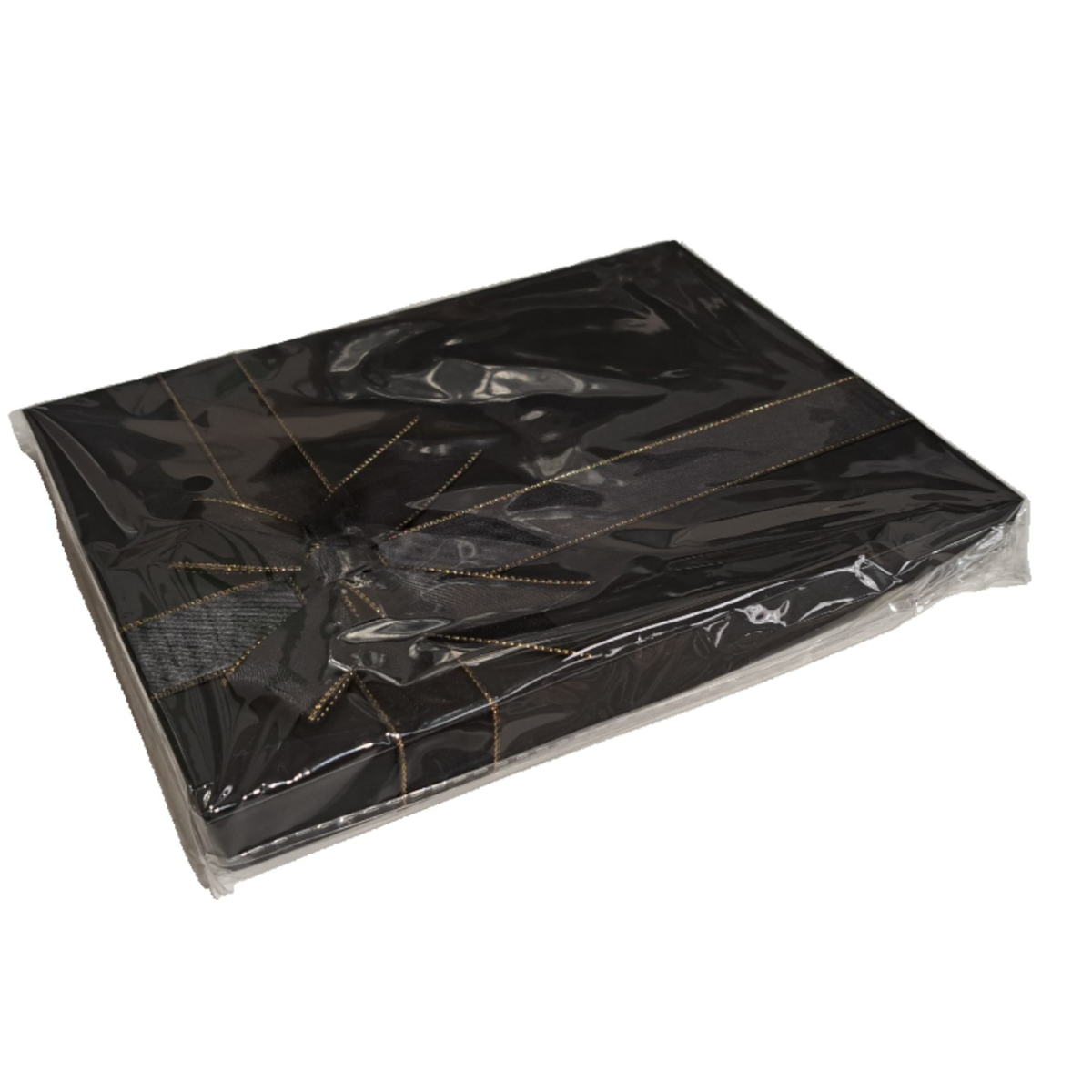 Black Rigid Gift Box With Bow 290x210x105mm