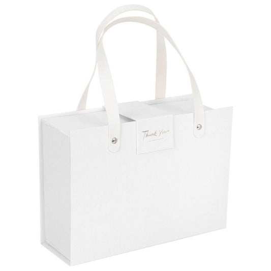 White Gift Box With Handle