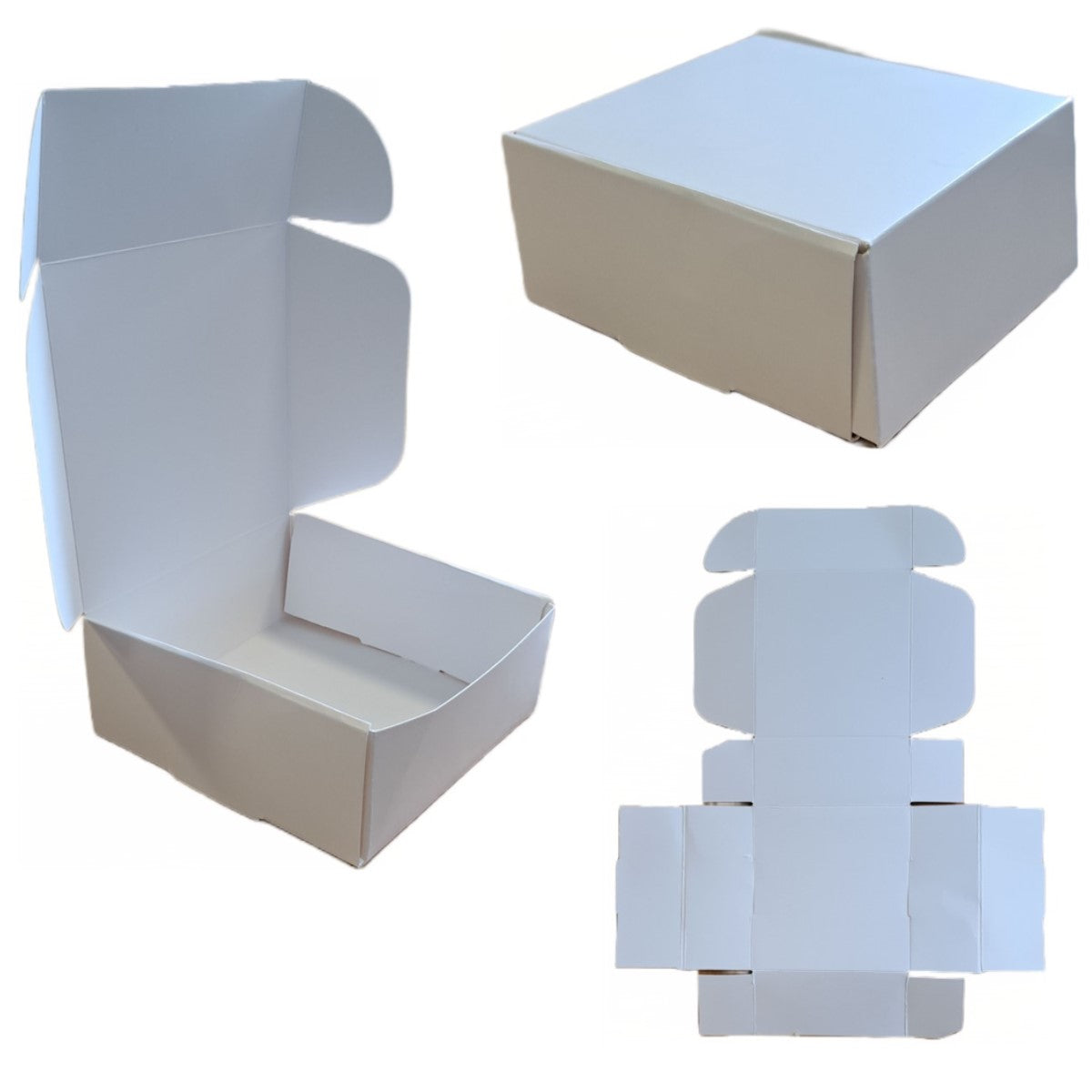 White Cupcake Box 120x120x50mm