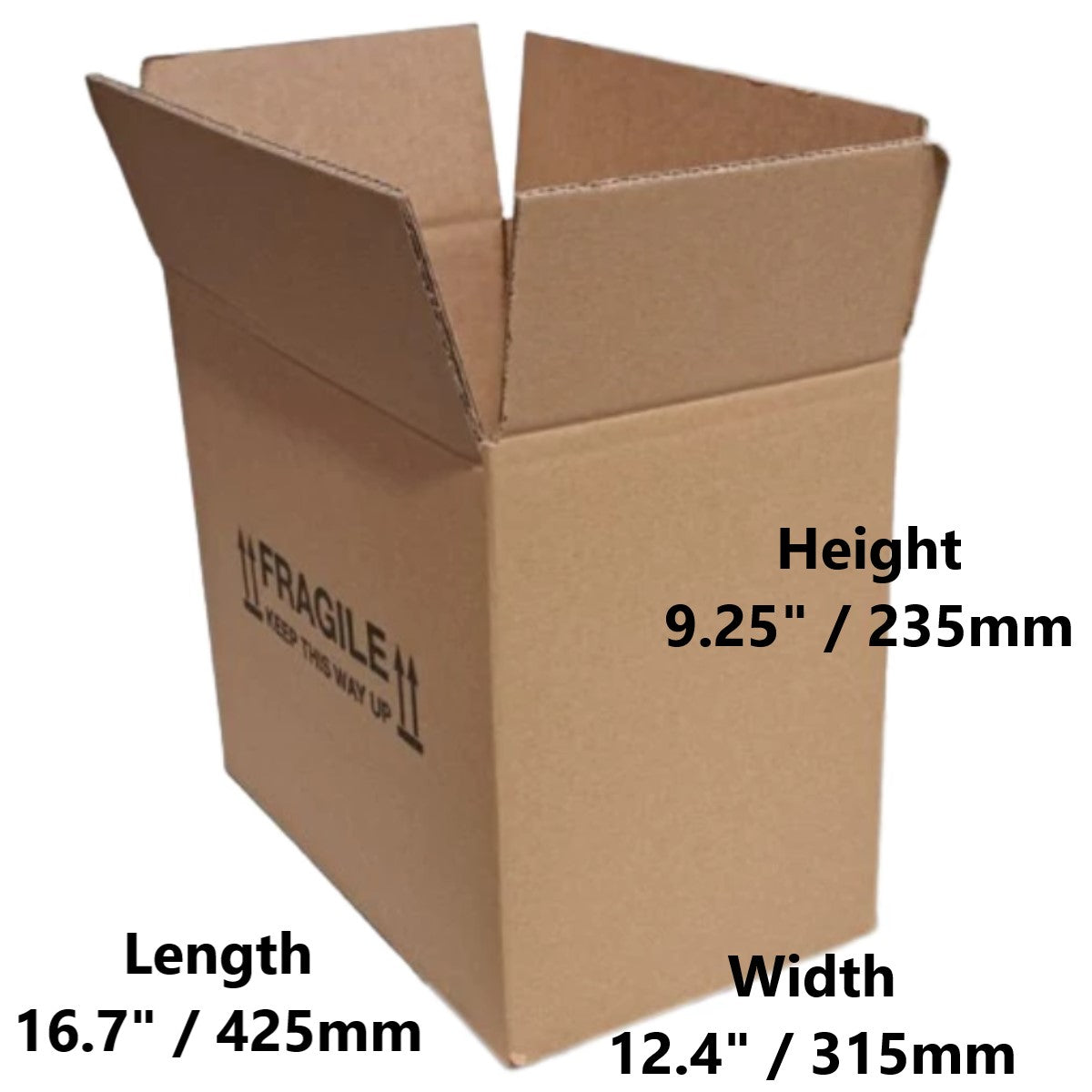 16.7 x 12.4 x 9.25 inch Double Wall Printed Cardboard Boxes (SD1ECO)