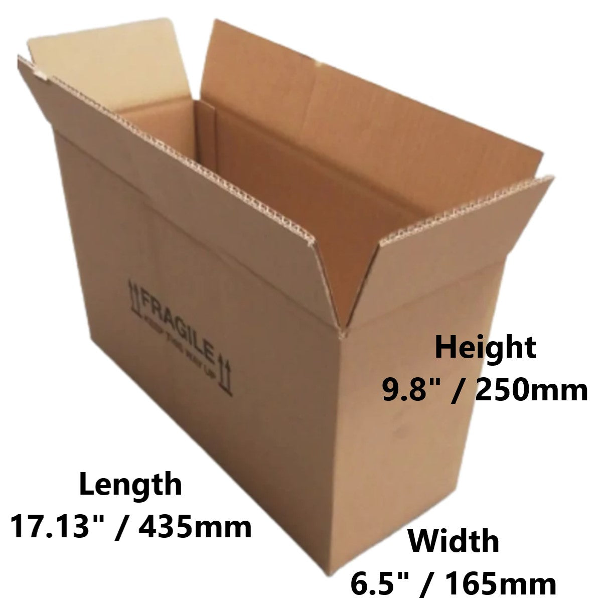 17.13 x 6.5 x 9.8 inch Double Wall Printed Cardboard Boxes (SD3ECO)