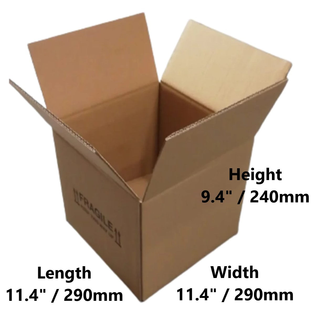 11.4 x 11.4 x 9.4 inch Double Wall Printed Cardboard Boxes (SD4ECO)