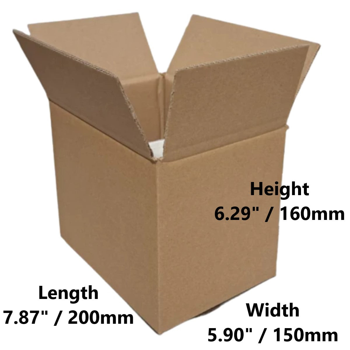 7.87 x 5.90 x 6.29 inch Double Wall Printed Cardboard Boxes (SD8)