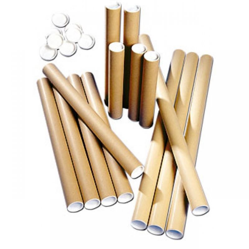 50-A2 Brown Cardboard Postal Tubes