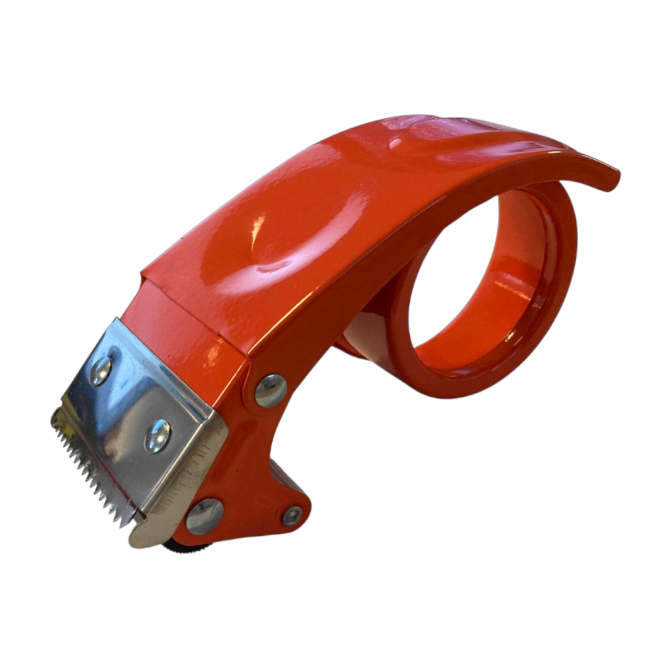 2 inch Metal Handheld Orange Packaging Tape Dispenser