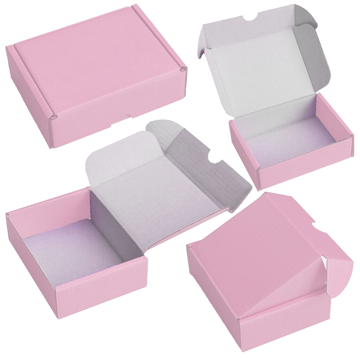 F3 Pink 6 x 6 x 2.5 inch Postal Boxes – Crystal Mailing