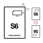 Integrated Labels 100mm x 45mm (S6)