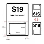 Integrated Labels 160mm X 105mm (S19)