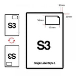 Integrated Labels 85mm X 54mm (S3)