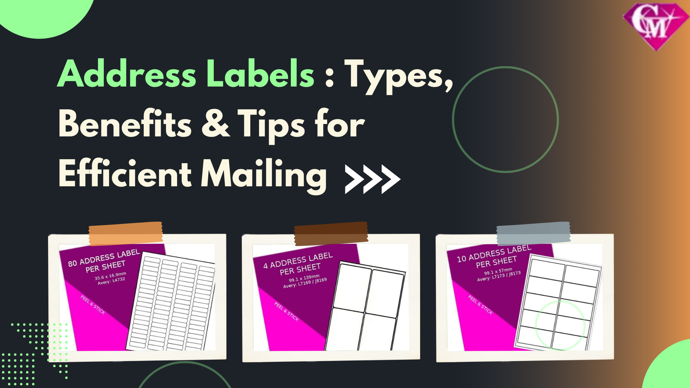 Efficient Mailing: How Address Labels Save Time and Effort – Crystal ...