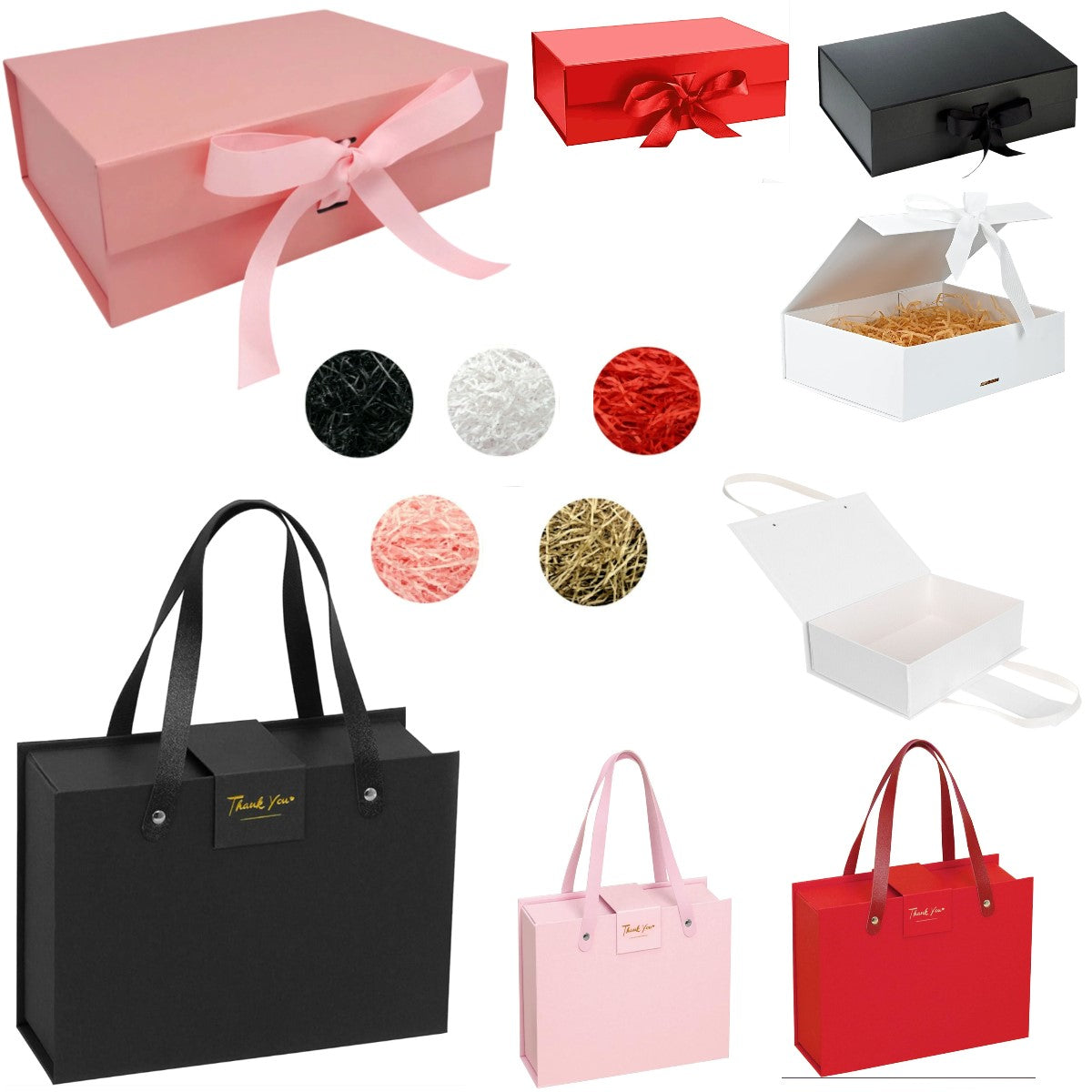 Gift Boxes and Shredded Kraft Paper