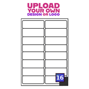 Custom Print Labels - Rectangle Labels (99.1 x 34mm Matt) AD16