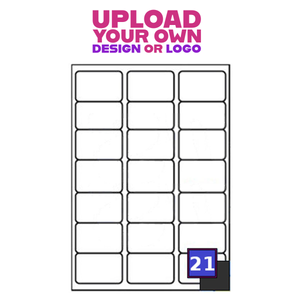 Custom Print Labels - Rectangle Labels (63.5 x 38.1mm Matt) AD21