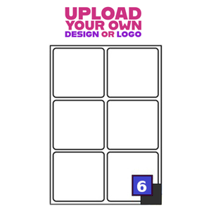 Custom Print Labels - Rectangle Labels (99.1 x 93.1mm Matt) AD6