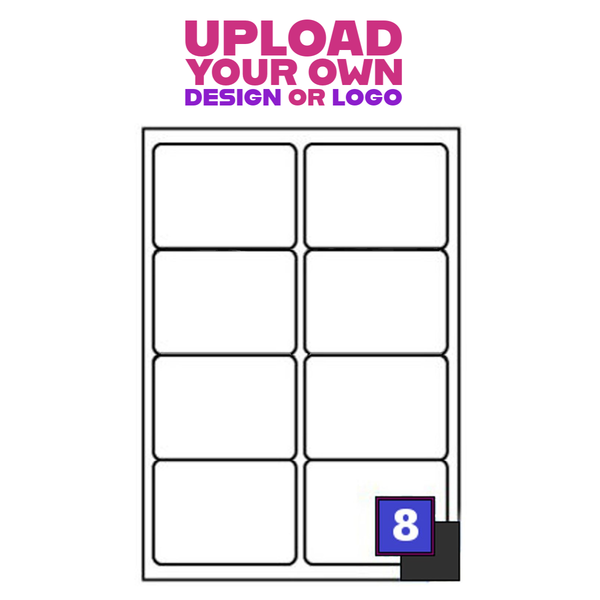 Personalised Rectangle Labels - 99.1x67.7mm Matt | Crystal Mailing