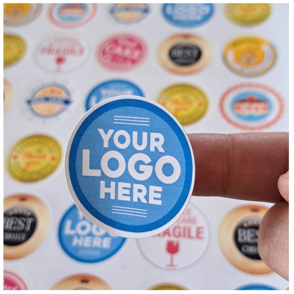 Custom Print Labels - Circle Round Labels (37mm Gloss) – Crystal Mailing