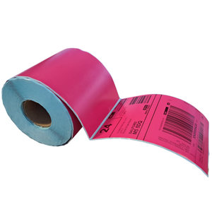 Fuchsia Thermal Labels Rolls 4 x 6 inch (1 Roll = 350 Individual Labels)
