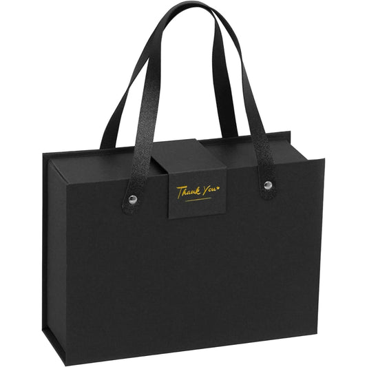 Black Gift Box With Handle 250x180x85mm