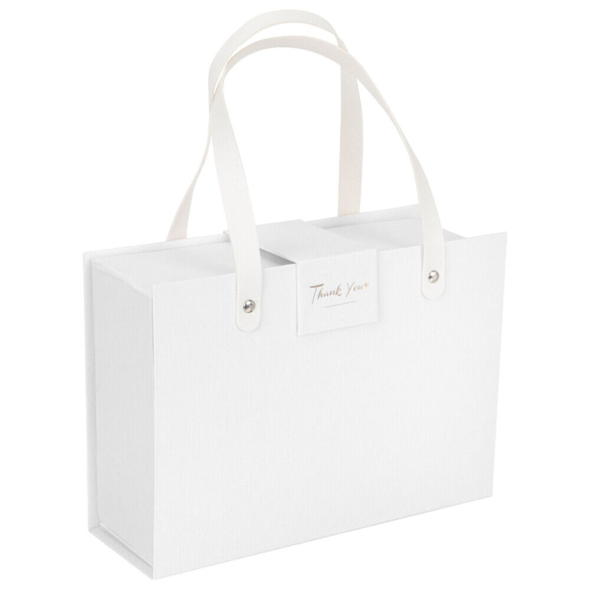 White Gift Box With Handle 250x180x85mm