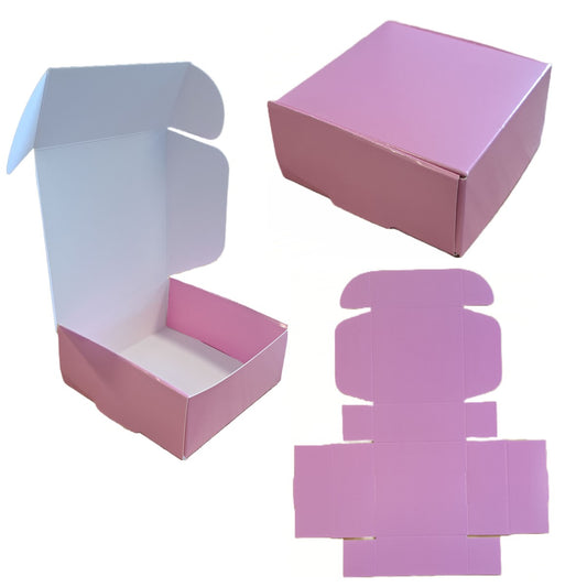 Pink Cupcake Box 120x120x50mm