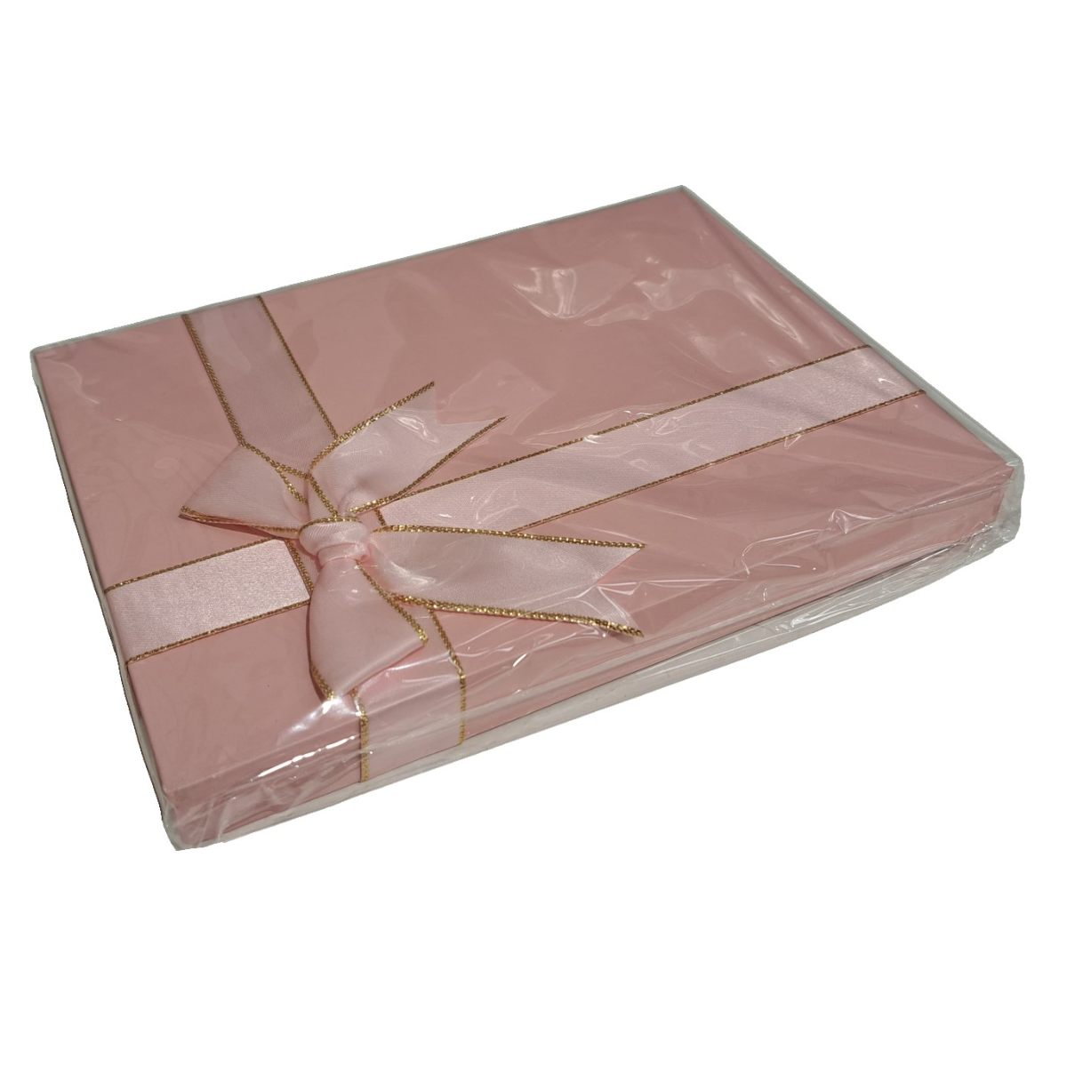 Pink Rigid Gift Box With Bow 290x210x105mm