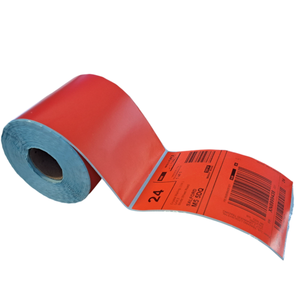 Red Thermal Labels Rolls 4 x 6 inch (1 Roll = 350 Individual Labels)