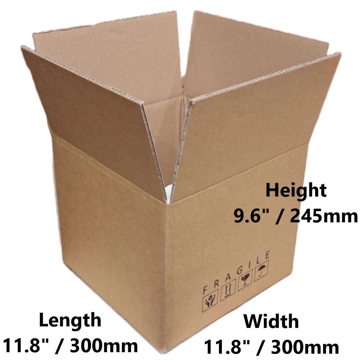 11.8 x 11.8 x 9.6 inch Double Wall Printed Cardboard Boxes (SD4)