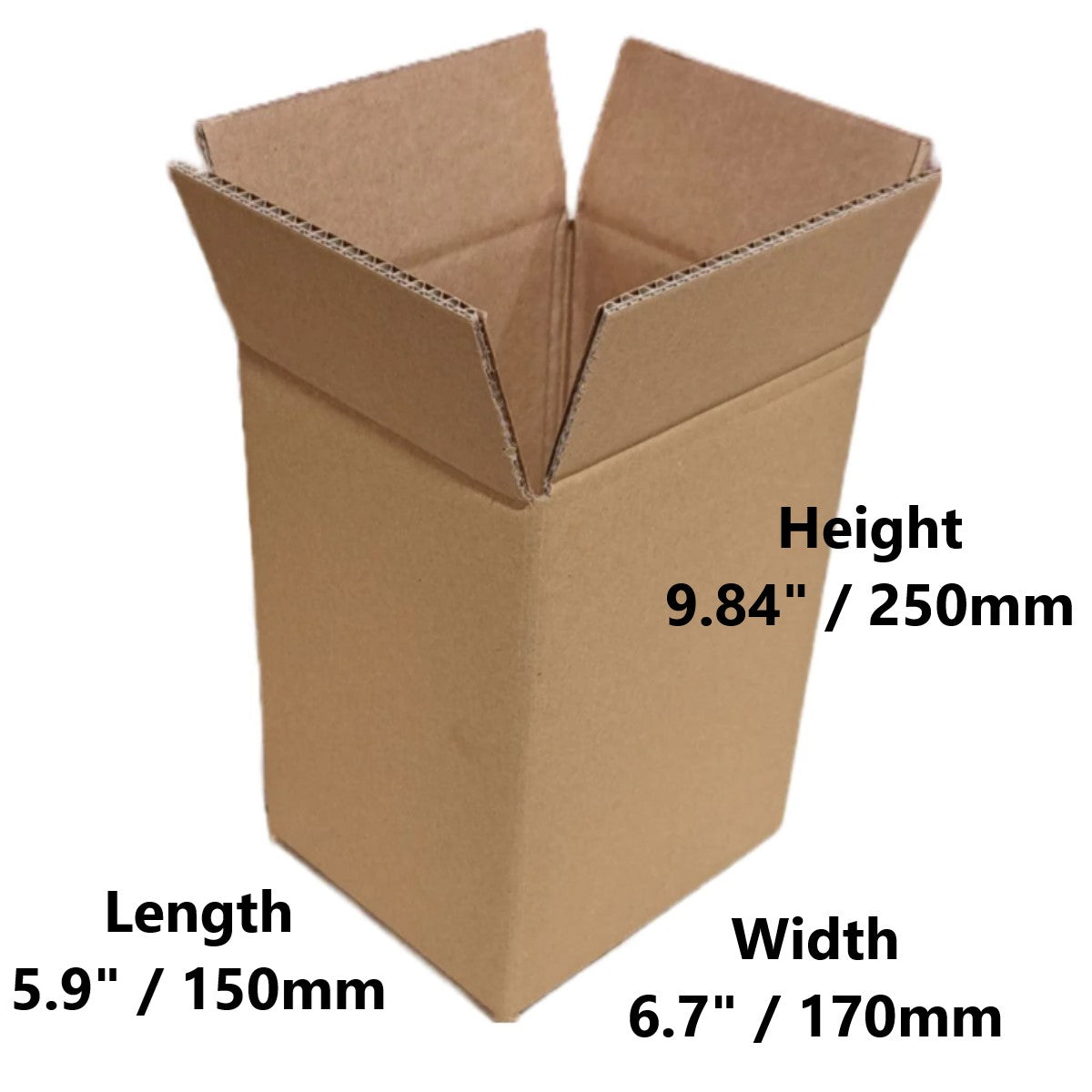 5.9 x 6.7 x 9.84 inch Double Wall Printed Cardboard Boxes (SD9)
