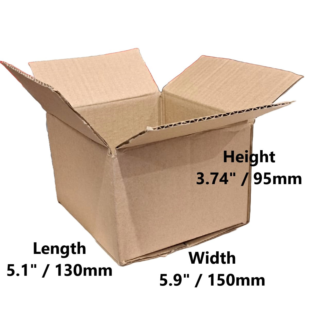 5.1 x 5.9 x 3.74 inch Single Wall Cardboard Boxes (SW-L6)