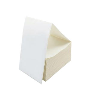 Fanfold Thermal Labels 4 x 6 inch Folded (1 Stack = 500 Individual Labels)