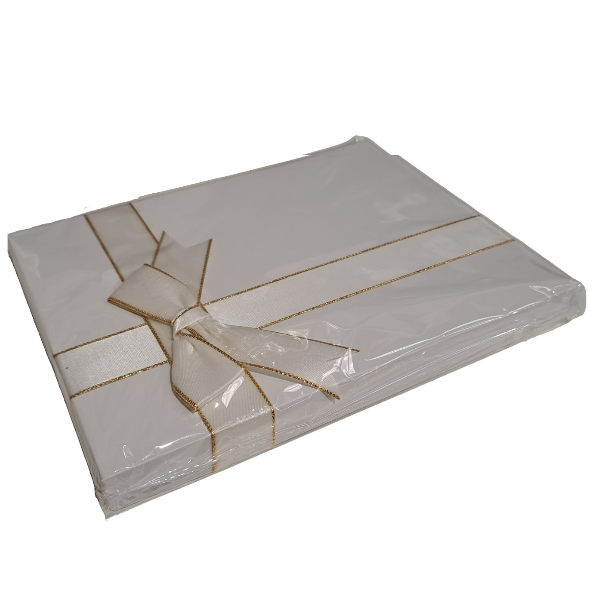 White Rigid Gift Box With Bow 225x160x85mm
