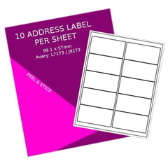 10 Label Per Sheet