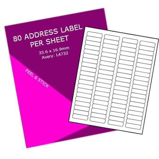80 address Label Per Sheet