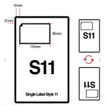 Integrated Labels 110mm X 80mm (S11)