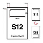 Integrated Labels 140mm x 60mm (S12)