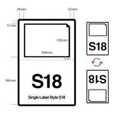 Integrated Labels 164mm X 120mm (S18)