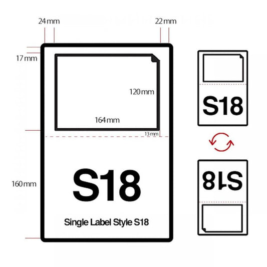 Integrated Labels 164mm X 120mm (S18)