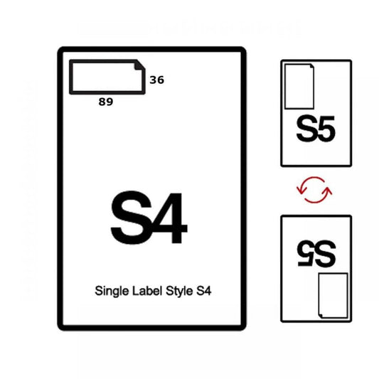 Integrated Labels 89mm x 36mm (S4)
