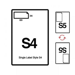 Integrated Labels 89mm x 36mm (S4)