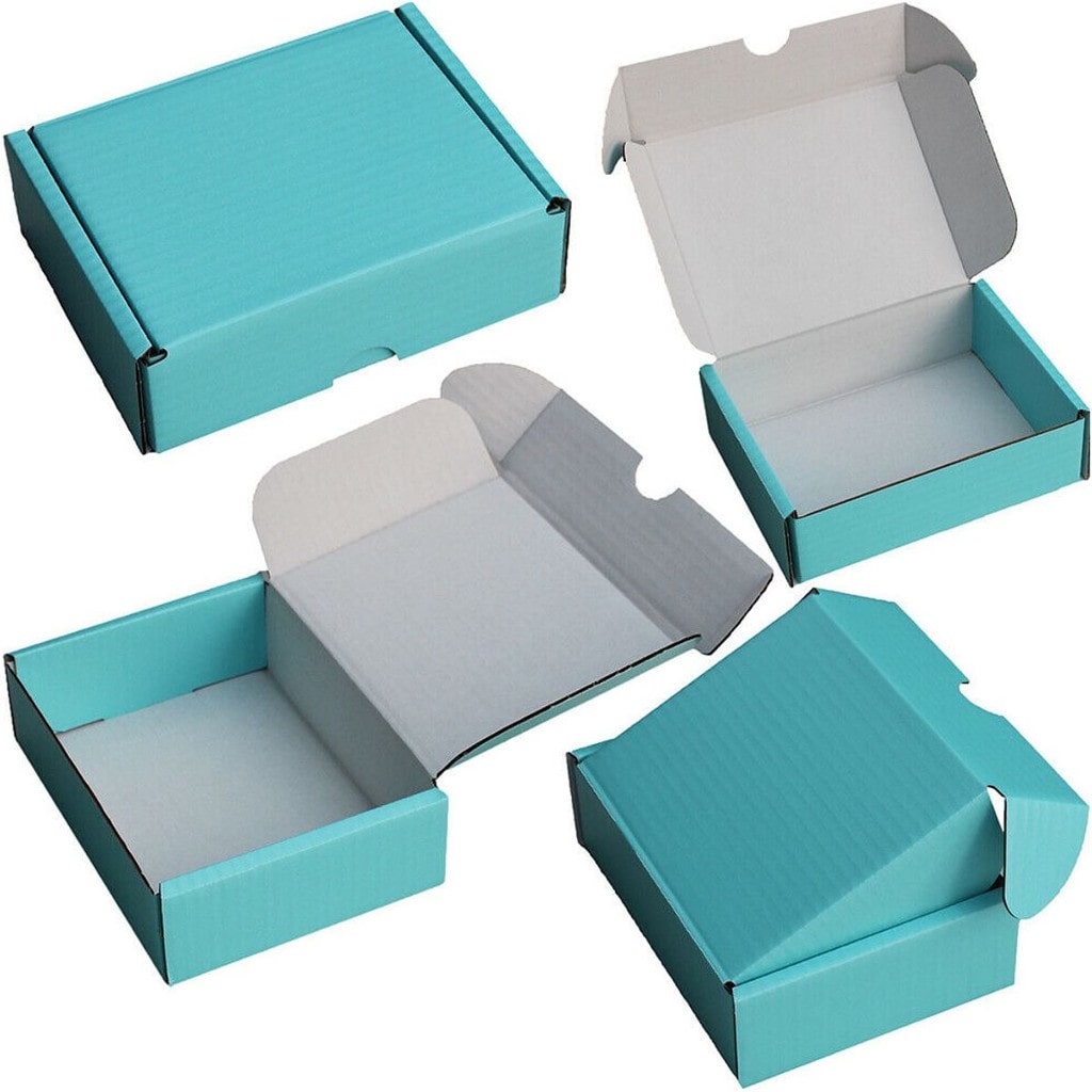 F6 Blue 10 x 6 x 4 inch Postal Boxes