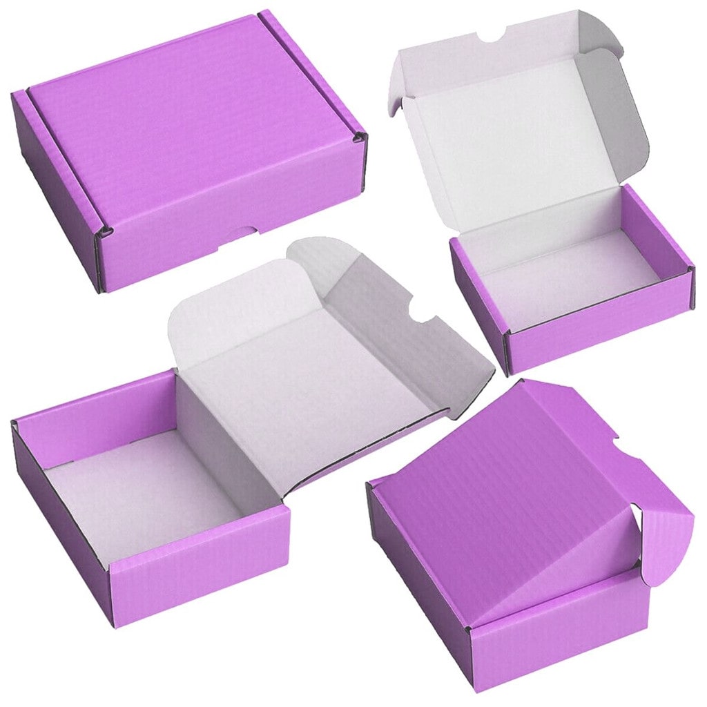 F2 Purple 5 x 4 x 3 inch Postal Boxes